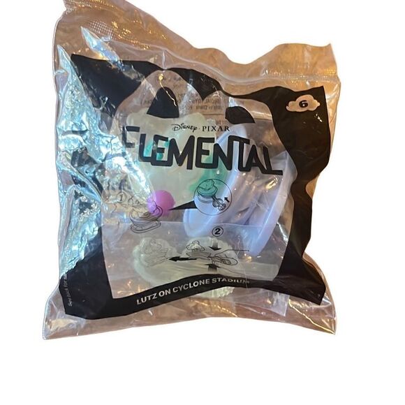 McDonalds Happy Meal Toy Disney Pixar Elemental Lutz on Cyclone Stadium NEW - Picture 1 of 1